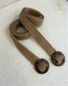 کمربند کنفی سگک دار زنانه