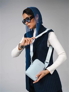 کیف دوشی زنانه چرم مصنوعی مینیمال دیوید جونز DAVIDJONES