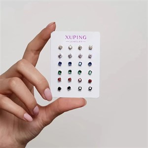 گوشواره میخی نگین ریز ژوپینگ