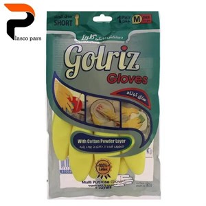 دستکش خانگی M کوتاه گلریز