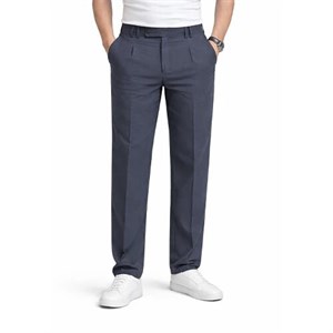 شلوار پارچه ای ریلکس پشت کش zara - ذغالی