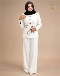 کت و شلوار زنانه کرپ پرنسی