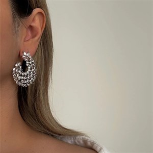 گوشواره زنانه طرح جواهر کد 928