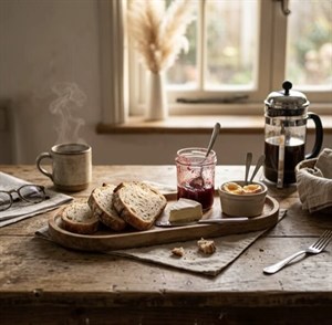 مزه خوری بیضی چوبی مینیمال