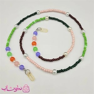 بند عینک دستساز برند N&SH مدل مهره های رنگی کد 200