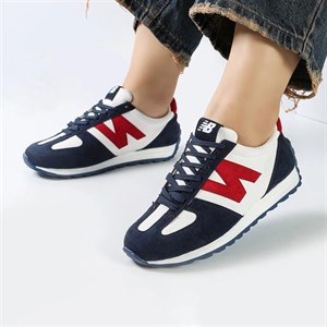کفش و کتانی زنانه و دخترانه مدل نیوبالانس NEWBALANCE رنگ سفید سرمه ای کد M1256