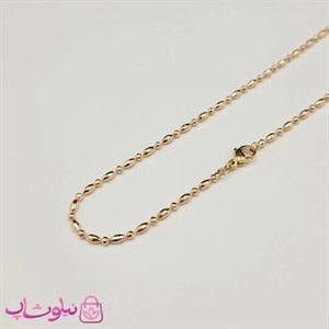 زنجیر زنانه ژوپینگ طول 45 سانت عرض 1.5 میل کد 4991