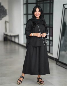 ست شومیز و دامن شلواری مدل ژینوس کد 50315