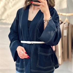کت لینن نارنگی زنانه