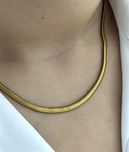 گردنبند ماری زنانه منعطف بلند استیل