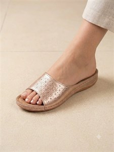 صندل زنانه طبی صحرا مدل آدرینا رزگلد