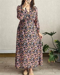 پیراهن حریر گلشید 4