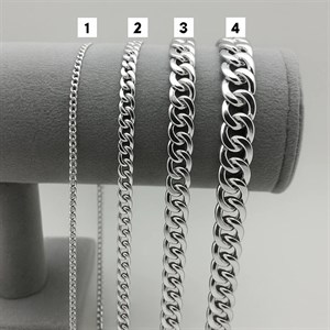دستبند کارتیر سایز 1 تا 4 رنگ نقره ای 