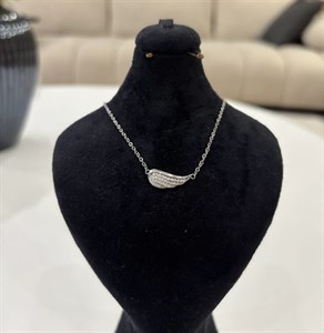 گردنبند نقره دخترانه مدل انجل عیار925 