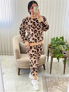 ست مچ دار زنانه و دخترانه اسپرت مخمل کد 483
