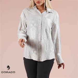شومیز شیشه ای طرحدار 1124
