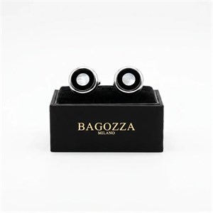 دکمه سردست لاکچری صدف زیرکونیا برند Bagozza