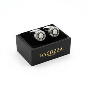 دکمه سردست لاکچری طرح نگین فلاور برند Bagozza