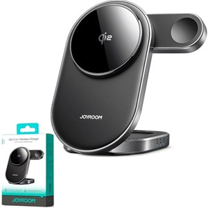 شارژر وایرلس رومیزی جویروم JOYROOM مدل JR-W17 سه کاره