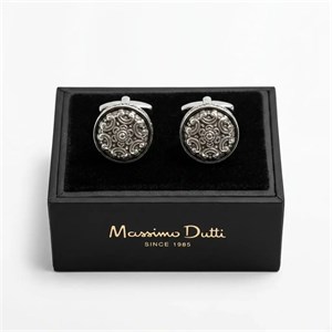 دکمه سردست لاکچری طرح کنده اسلیمی برند Massimo dutti