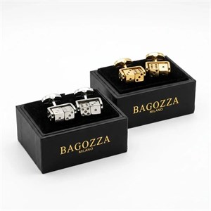 دکمه سردست لاکچری طرح تاس برند Bagozza