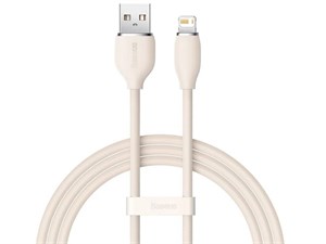 کابل یواس‌بی به لایتنینگ بیسوس Baseus CAGD000004 Jelly Liquid Silica Gel USB to iP Fast Charging Data Cable 2.4A 1.2M