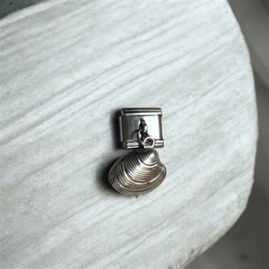 چارم ایتالیایی اویزدار صدف italian charm