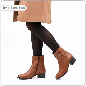 نیم بوت زنانه چرم مدل H327