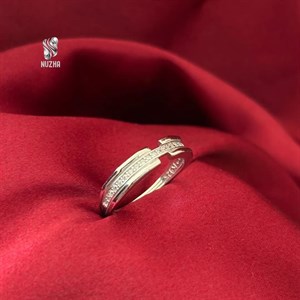 حلقه نقره مردانه کدhm1044 