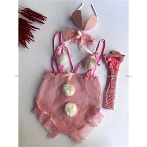 کاستوم گربه ای جورابدار رنگ صورتی برند کریشنا کد 1910