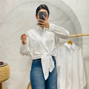 شومیز ساده و سفید زنانه