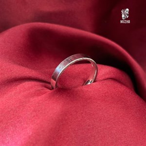 حلقه نقره مردانه ساده کدhm1034 