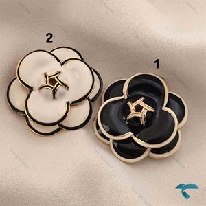 گلسینه طرح شنل سفید و مشکی GolSineh-8905-L