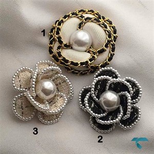 گلسینه پارچه ایی شنل مرواریدی GolSineh-8903-L