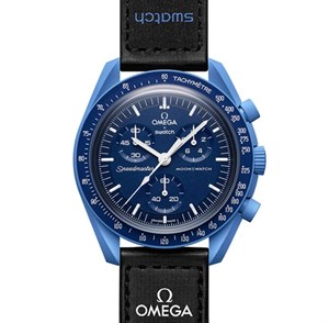 ساعت امگا سواچ نپتون سرمه ای Omega Swatch to Neptune