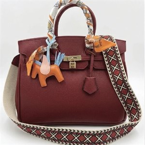 کیف چرم HERMES وارداتی چری زرشکی / هرمس