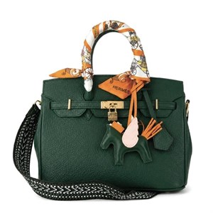 کیف چرم HERMES وارداتی سبز / هرمس