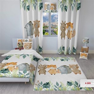 روتختی کودکانه برند مینوریا کیدز طرح حیوانات کد p-172