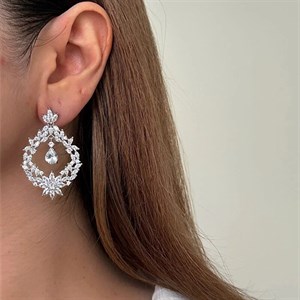 گوشواره زنانه طرح جواهر کد 984