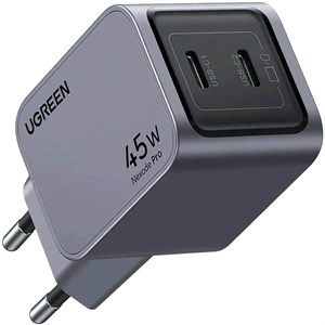 شارژر دیواری تایپ سی 45 وات یوگرین ugreen X707 35008 دو پورت