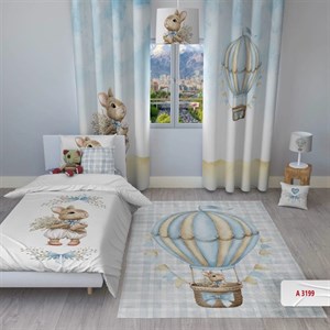 روتختی کودکانه برند مینوریا کیدز طرح خرگوش کد p-185