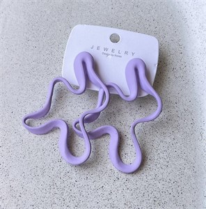 گوشواره فشن بزرگ بنفش