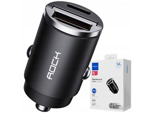 شارژر فندکی فست شارژ ماشین تایپ سی 30 وات راک h15