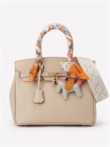 کیف چرم HERMES وارداتی کرم، هرمس