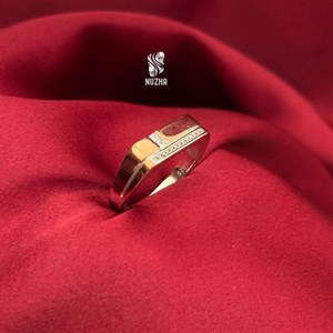 حلقه نقره مردانه کدhm1047 