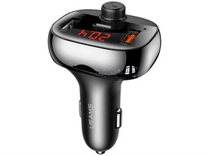 شارژر فندکی فست شارژ ماشین تایپ سی 50 وات و اف ام پلیر یوسامز US-CC143