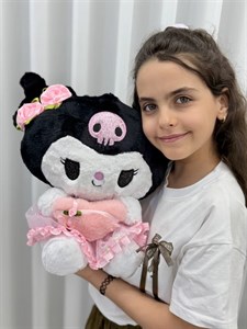 عروسک وارداتی کرومی مشکی صورتی هدیه