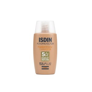 کرم ضد آفتاب رنگی ایزدین SPF 50 مدل medium_magic مناسب انواع پوست حجم 50 میلی‌لیتر