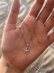 گردنبند ستاره دریایی نگین‌دار