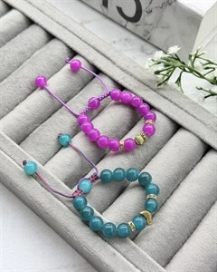 دستبند بچه گانه گنجشک مهره آبی